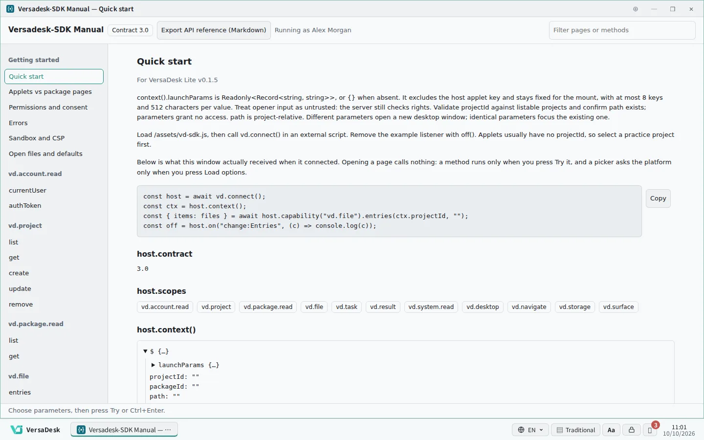 Custom pages and SDK