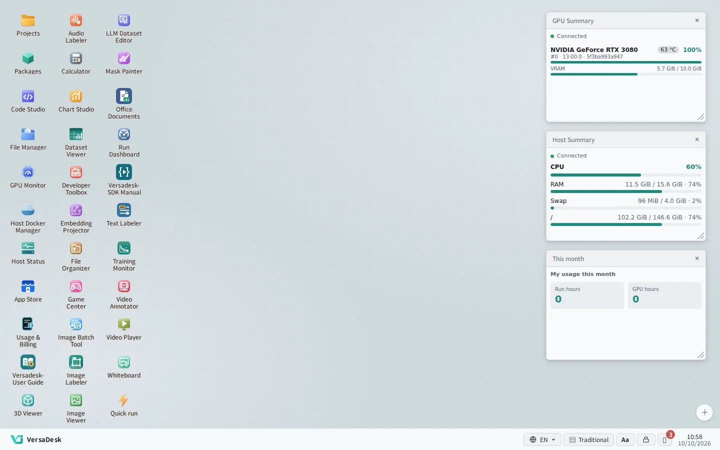 Multilingual interface
