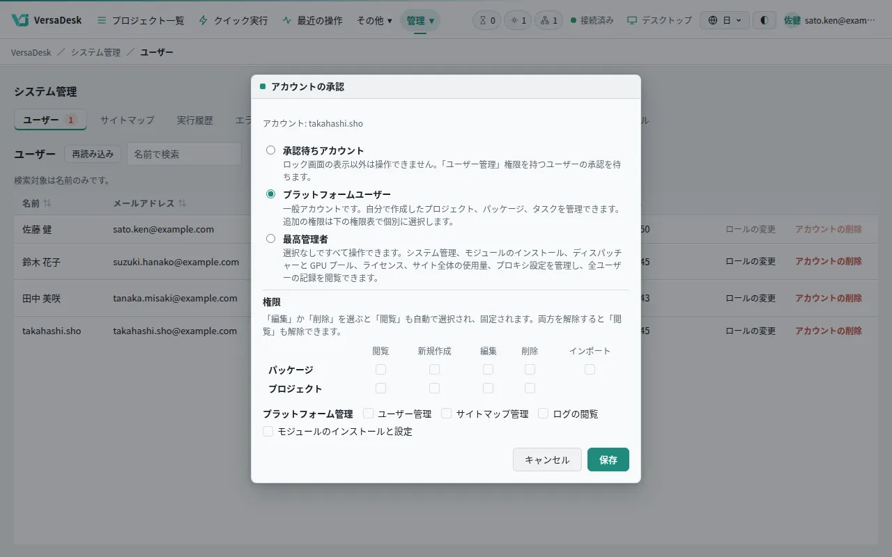 3層の権限管理